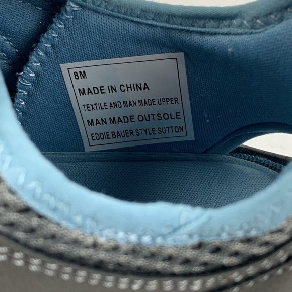 Eddie Bauer Sutton Hybrid Waterproof Hiking Shoes Women's 8M Gray/Blue Mesh 7894 - Picture 5 of 10